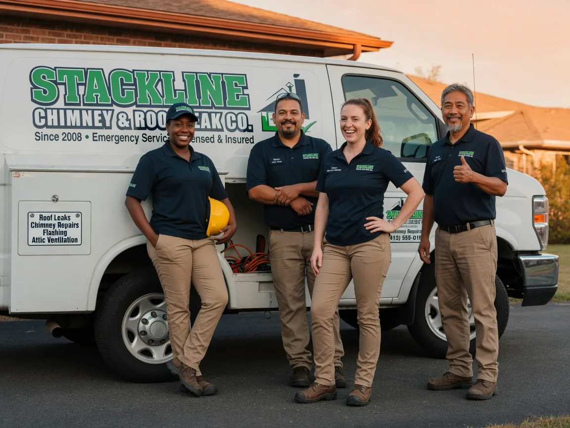 Chimney flashing repair company in Warnock, OH